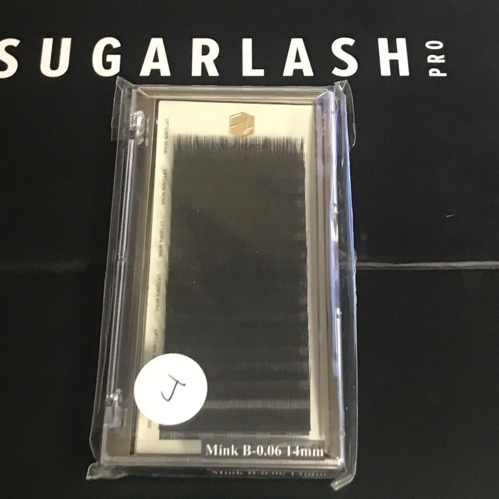 B-Curl Mink Lashes (Single Length Tray) - 14mm/.06